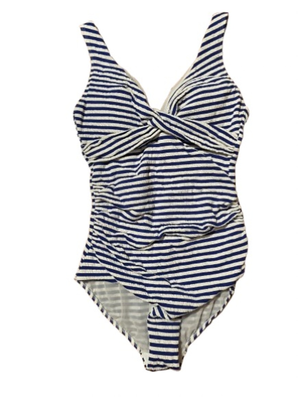 Sea Level Swim Australia Blue & White Striped One-Piece Swimsuit Size 10